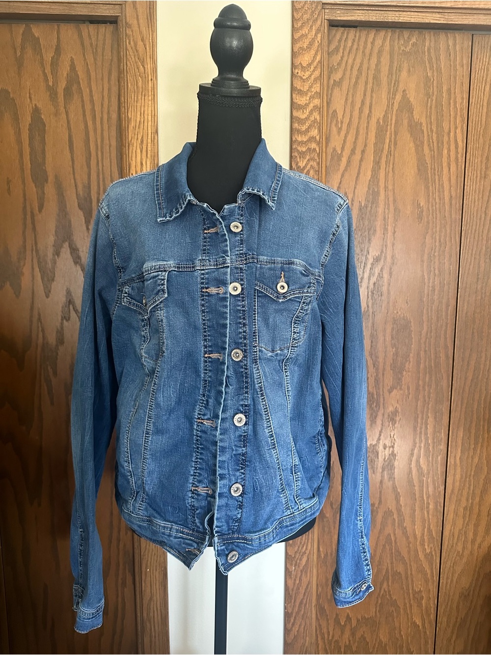 Maurices Blue Denim Button-Front Jean Jacket